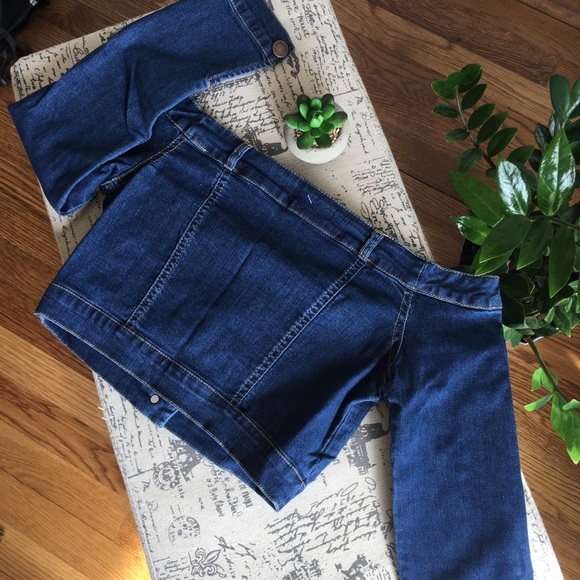 FashionNovaCloserOffShoulderWovenDenimTop😍 - Picture 5 of 8